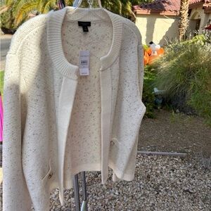 NWT Ann Taylor Women's Cream Cardigan Sweater